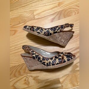 Stuart Weitzman Leopard Wedges
